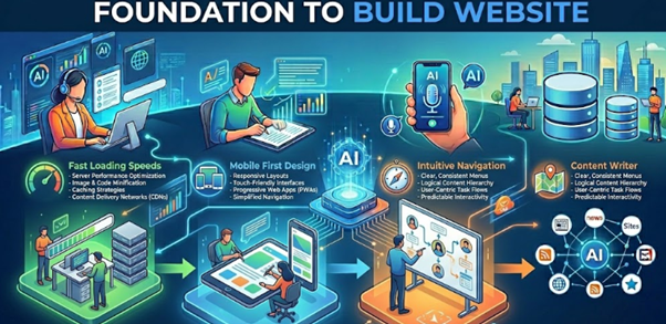 foundations to built a site