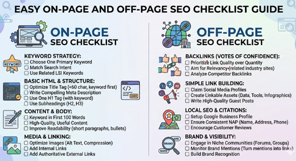 off page and on page seo