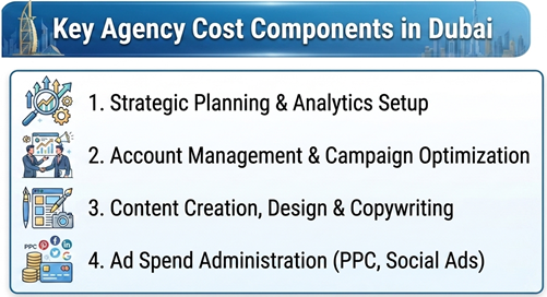 Key Agency cost components in Dubai