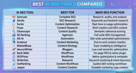 Best tools comparison